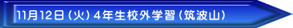 11月12日(火)4年生校外学習(筑波山)